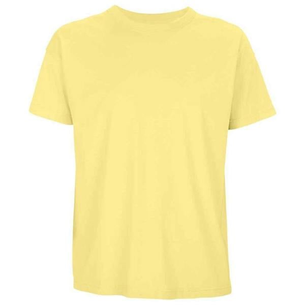 SOLS Mens Boxy Organic Oversized T-Shirt - Light Yellow