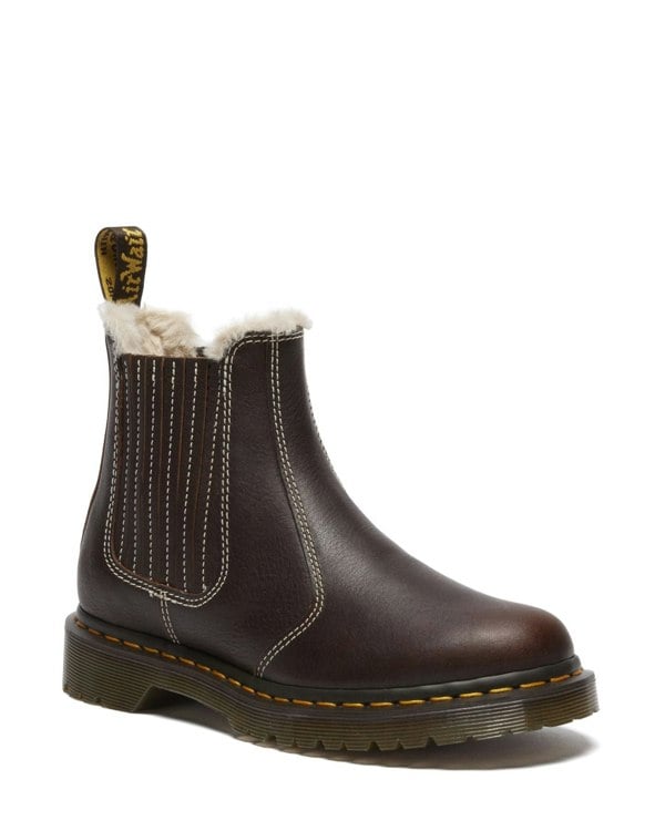 Dr. Martens 2976 Leonore II Chelsea Leather Women's Dark Brown Boots