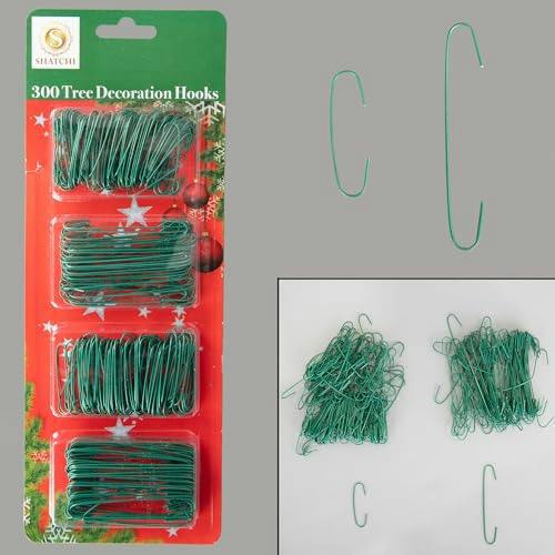 300 Pack Green Tree Decoration Hooks for Baubles, Garlands and Wreaths image 4