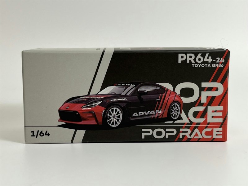 Pop Race Toyota GR86 Advan 1:64 Scale Pop Race PR640024