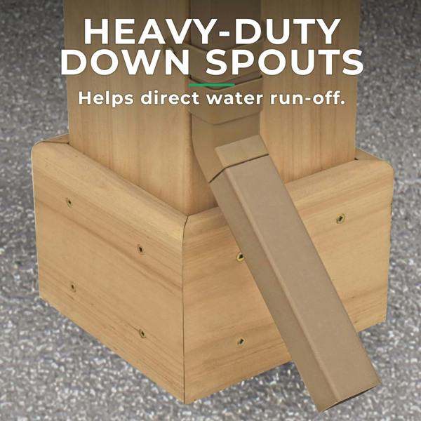Rain Gutter Kit for 12ft x 10ft Meridian Gazebo Gazebo Gutter 3
