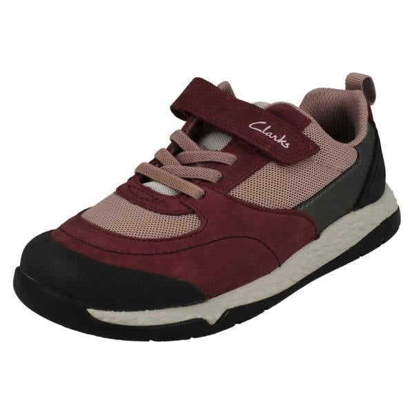Clarks Childrens Clarks Casual Hook And Loop Fastening Trainers - Steggy Stride K