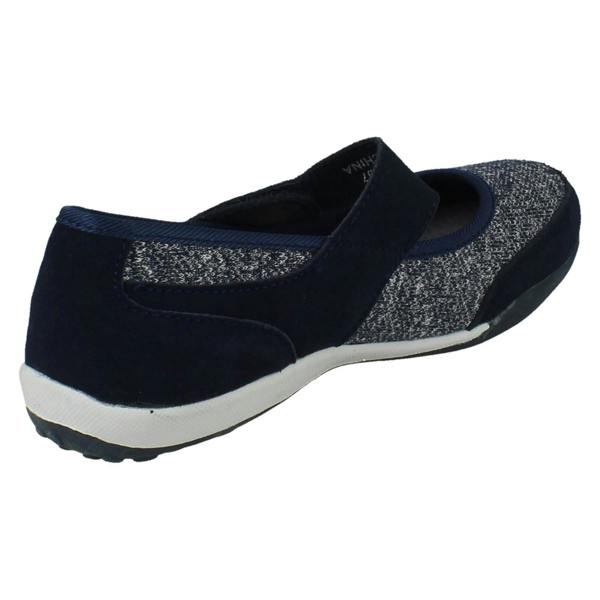 Down to Earth Ladies Down To Earth Casual Hook and Loop Shoes F80559