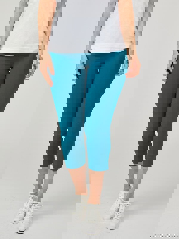 PennyPlain Cropped Bengaline Trousers - Teal