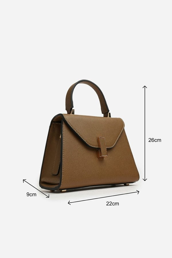Where's That From Mareas Elegant Top Handle Shoulder Bag In Brown