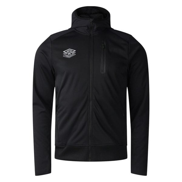 Umbro Mens Pro Training Full Zip Hoodie - Black