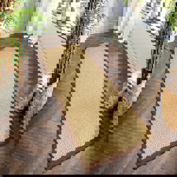 Luxurious Natural Non-Slip Sisal Rug | Bordered Design