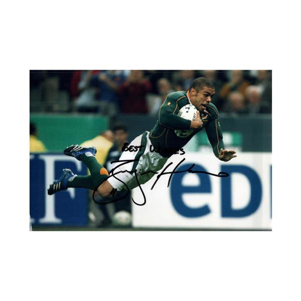 Bryan Habana Signed 12x8 Image
