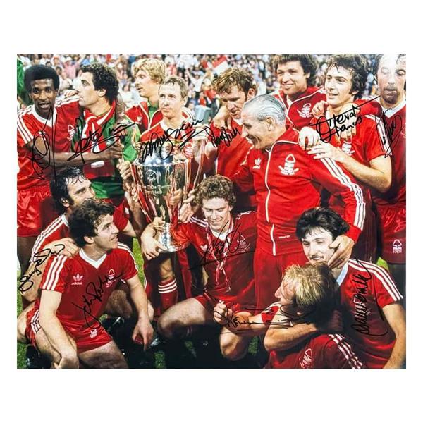 Unbranded 1979 Nottingham Forest European Cup Final signed photo. — Unframed