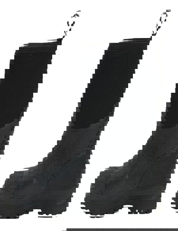 Muck Boots MUCK Chore Classic Mid Mens Stable Farm Wellington Wellies Boots, black, waterproof, mid-height rubber work boots with rugged sole for farm and outdoor use.