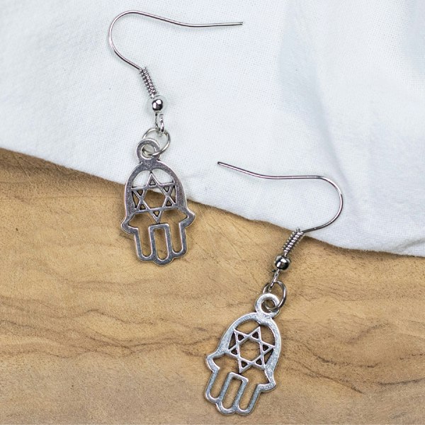 Myga Earrings - Hamsa