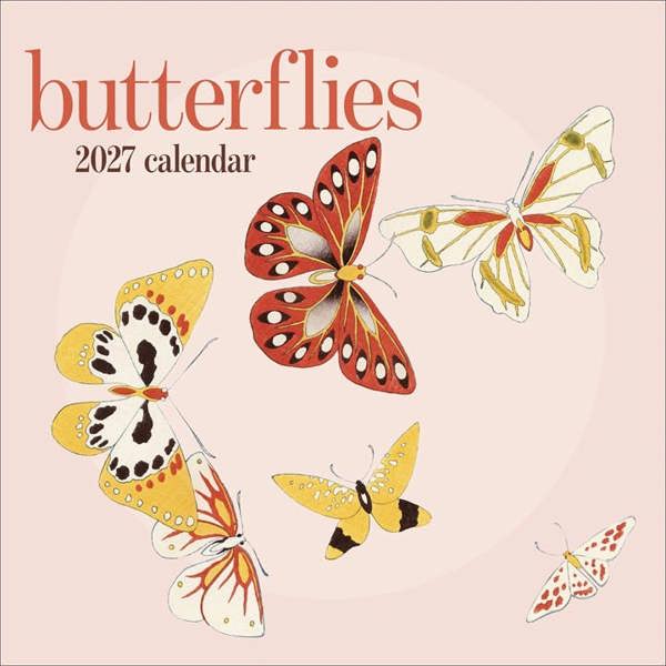 Butterflies Calendar 2027, Wall Calendars, Month To View, Animals, Gift