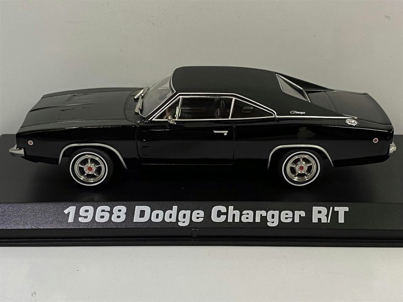 john wick 1968 dodge charger r/t black 1:43 scale greenlight 86608