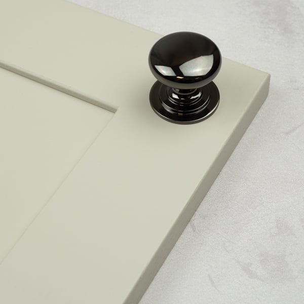 Handle & Home Black Nickel Knob and Cup Handle