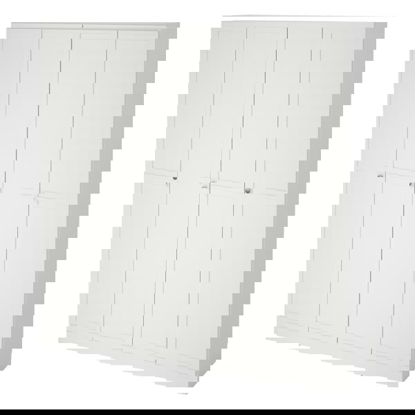 Furniture To Go Brande Wardrobe with 4 Frame Doors in White