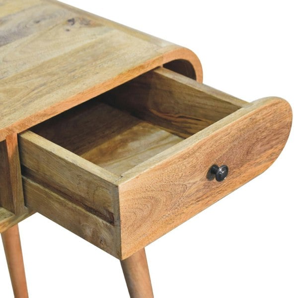 Artisan Furniture Curved Oak-ish Writing Desk