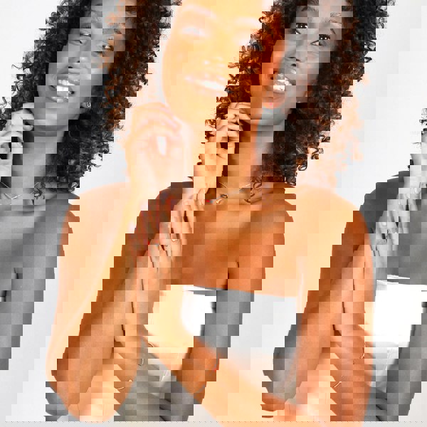 Say It With January Garnet Birthstone Necklace - Silver Plated