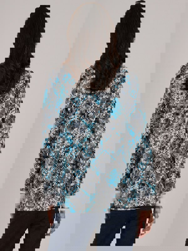 TIGI-Wear Mosaic Print 2 In 1 Top