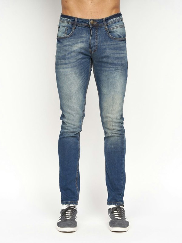 Duck and Cover Tranfold Slim Fit Jeans Tinted Blue