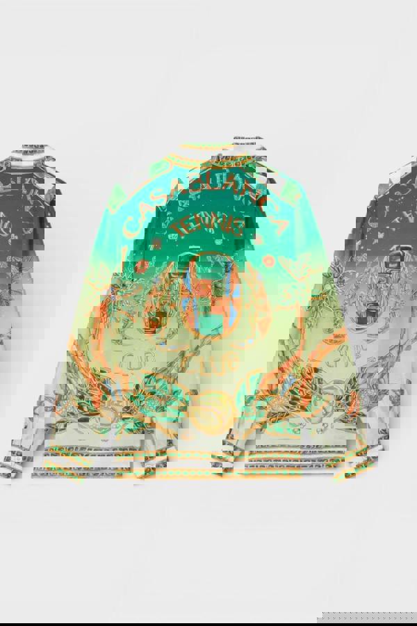 Casablanca Cuban Collar Long Sleeve Shirt Joyaux D'Afrique