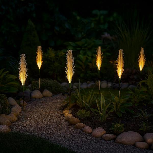 Milagro Pampas Solar Lamp 3000K Ip44 Beige