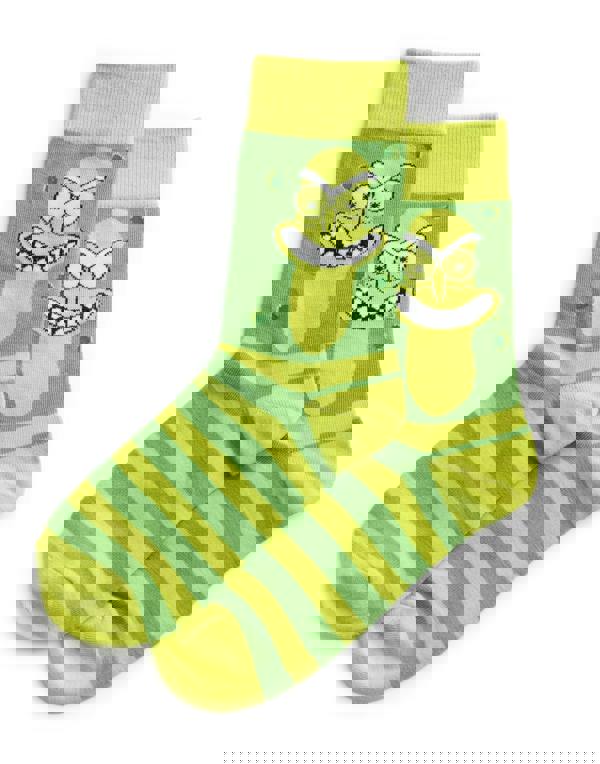 Rick And Morty Mens Green Pickle Rick Mug and Sock Gift Set (One Size)