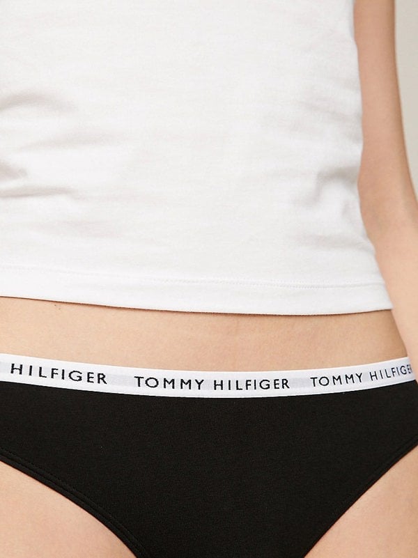 Tommy Hilfiger THONG 3 Pack Womens Black