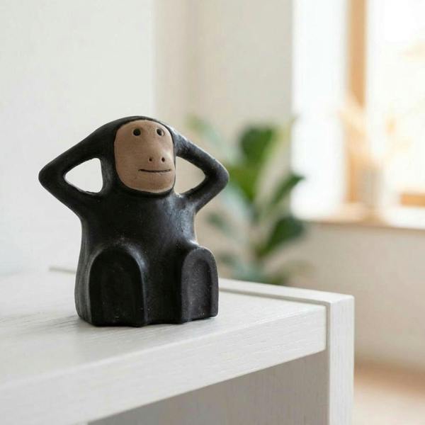 Garden Greatness Sitting Monkey Ornament