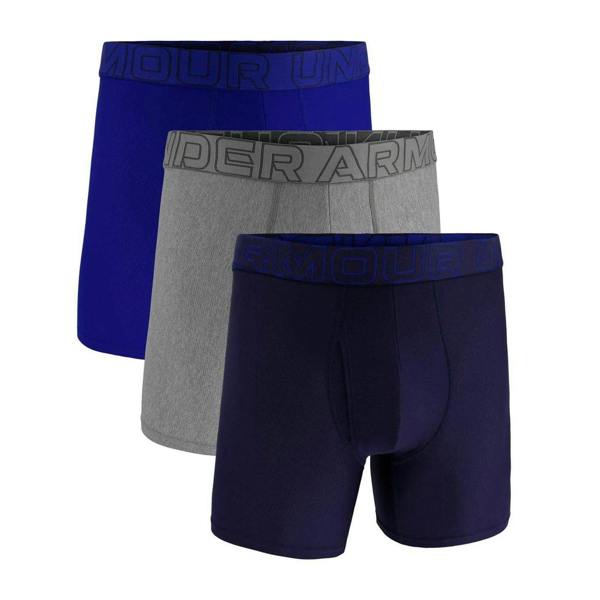 Under Armour Mens Performance Boxer Shorts (Pack of 3) - Royal Blue/Steel/Navy - 