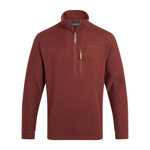 Craghoppers Mens Torney III Half Zip Fleece - Red Jasper - 