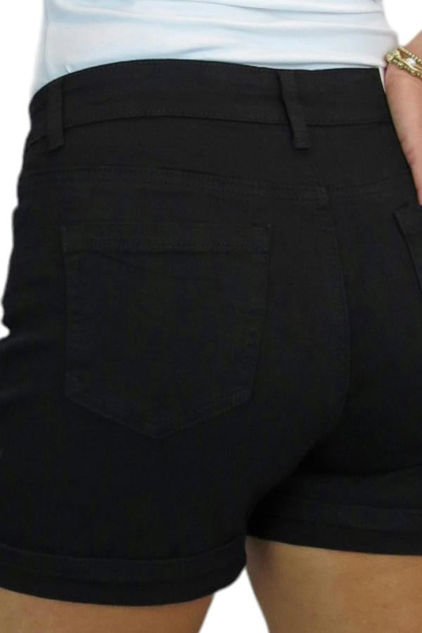 Paulo Due Women's Casual Turn Up Slim Fit Shorts