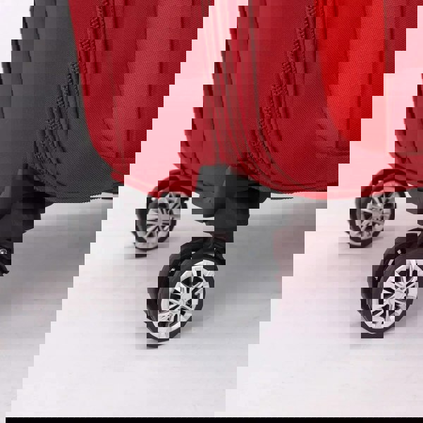 Infinity Luggage Lightweight Expandable Luggage Softshell 8 Weel Suitcase Set