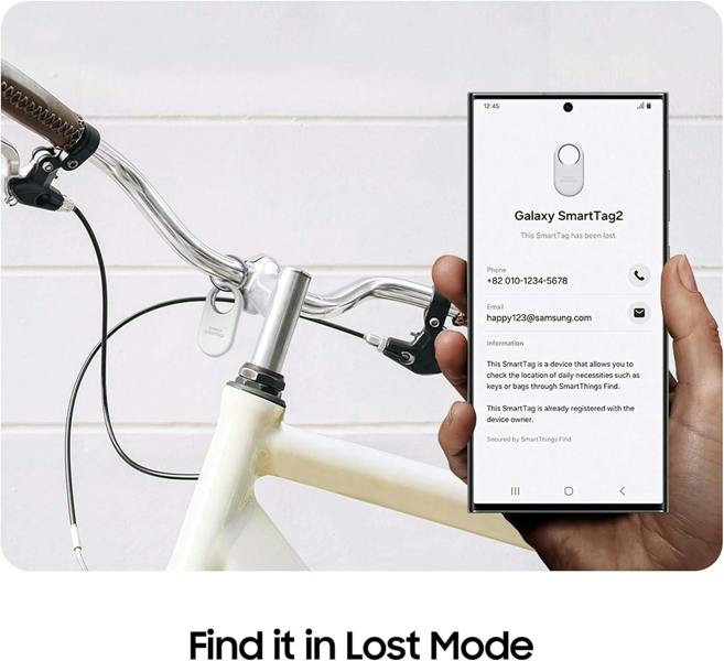 Samsung Galaxy SmartTag2 Bluetooth Tracker 4 Pack Compass View AR / Find Lost Mode