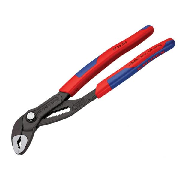 Knipex 87 02 250 Cobra Water Pump Pliers Multi-component Grip 250mm - Multi Colour - 