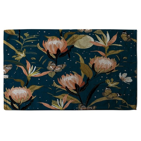 Benjamin Tate Design The Moon, Butterflies & Flowers (Bath Towel)