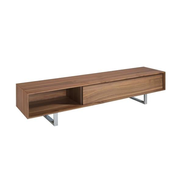Angel Cerdá TV Stand Walnut and Chromed Steel 3043