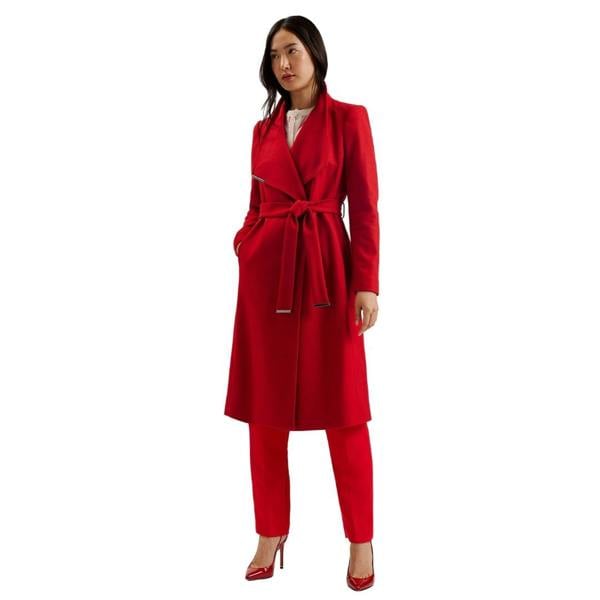 Ted Baker WMO ROSE Midi Length Belted Wool Wrap Co 1