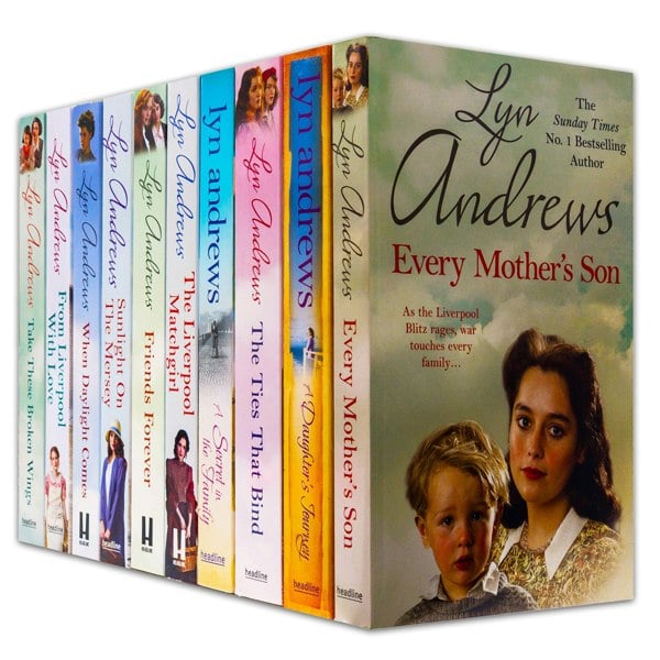 Lyn Andrews 10 Book Set Take These Broken Wings, From Liverpool with Love, When Daylight Comes, more