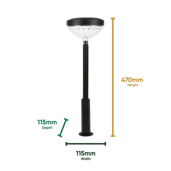 Gardenwize Pack of 2 Multi-Coloured Solar LED Garden Stake Lights