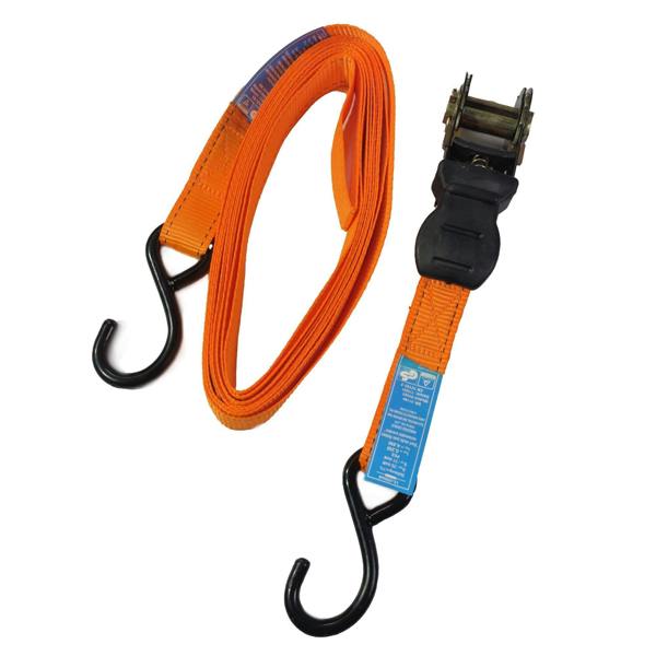 Summit Ratchet Tie Down Straps for Securing Loads 25mm x 5m - Pack of 2