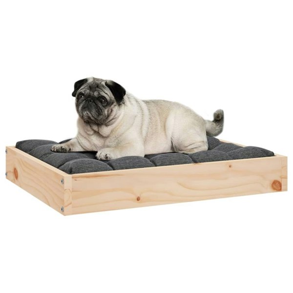 Berkfield Dog Bed 61.5x49x9 cm Solid Wood Pine