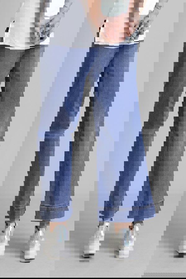 ENORSIA Womens High Waist Denim Culottes