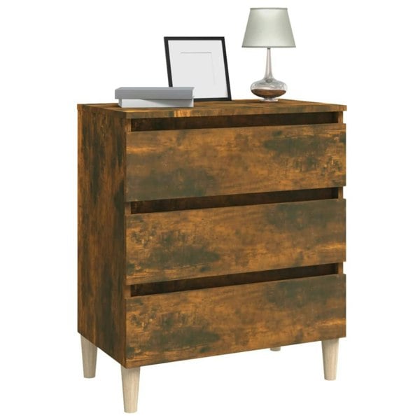 Berkfield Sideboard Smoked Oak 60x35x69 cm Engineered Wood