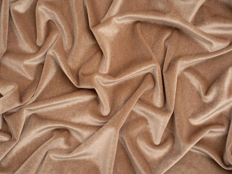 Minerva Core Range Minerva Panne Velvet Stretch Knit Fabric - Plain Design Dressmaking Fabric, 150 cm / 60" Wide - per metre