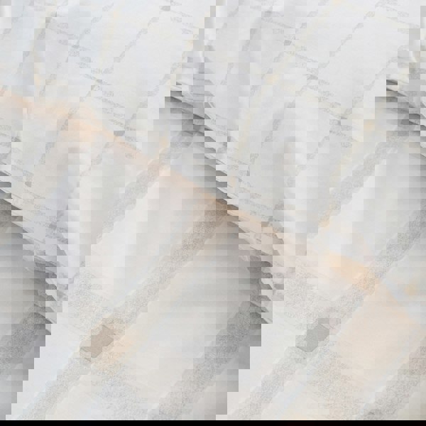 Bianca Oxton Check 200 Thread Count Cotton Reversible Duvet Cover Set Natural