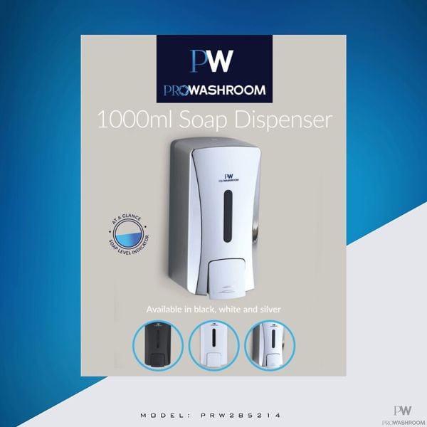 ProWashroom 1000ml Soap Dispenser in Black