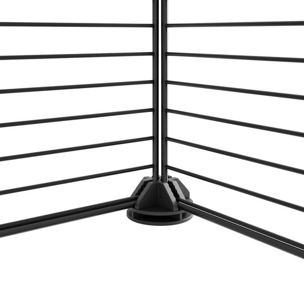 Berkfield 52-Panel Pet Cage with Door Black 35x35 cm Steel