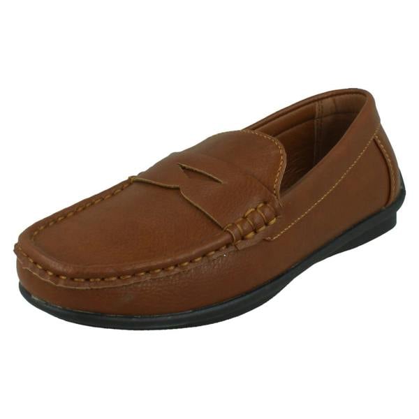 Thomas Blunt Boys Thomas Blunt Flat Slip On Smart Loafer Shoes N1155