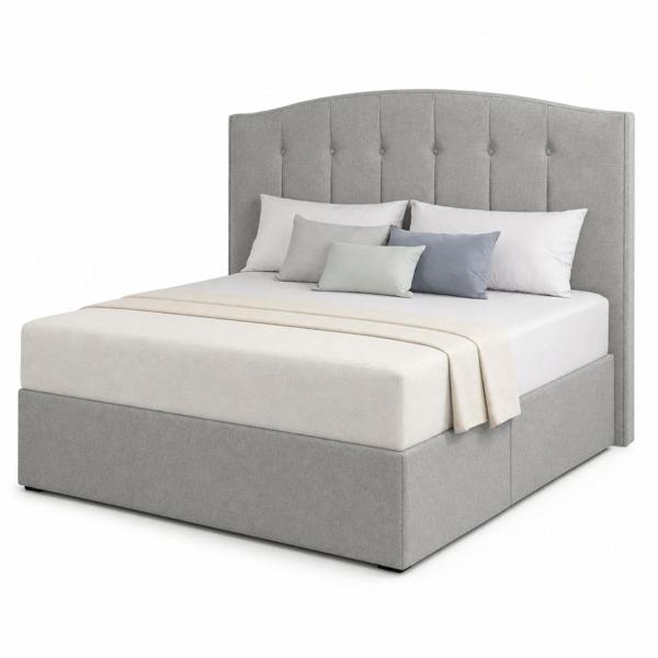 Great British Beds Nathalia Divan Bed - Silver Plush