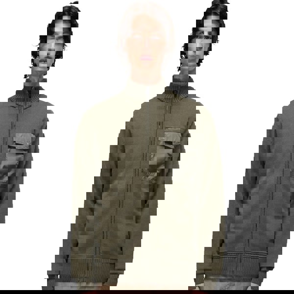 Napapijri Berti Full Zip Knitted Jumper Tea Leaf